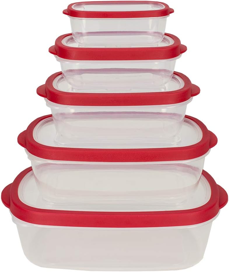 EDGE 10 Piece Nesting  Rectangle Food Storage Set