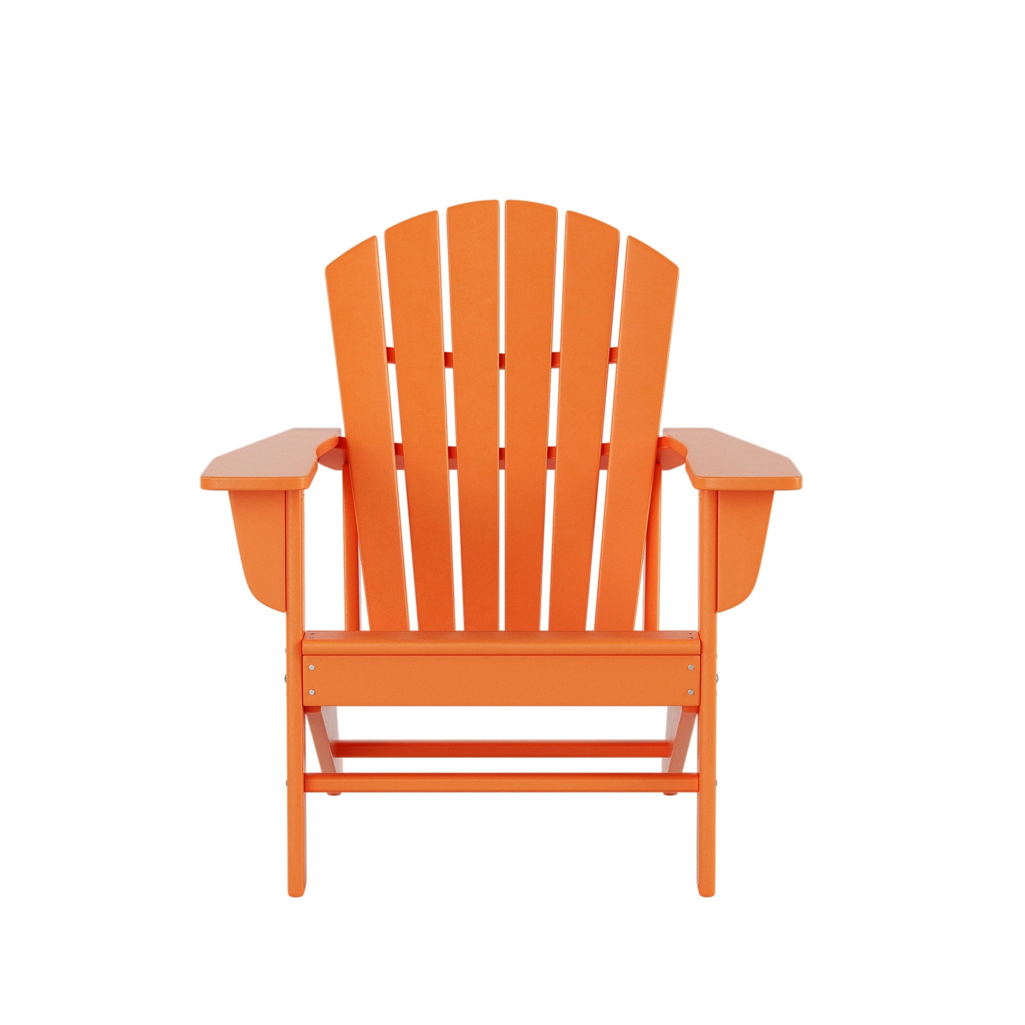 Outdoor Patio Fixed Adirondack Chair- Orange