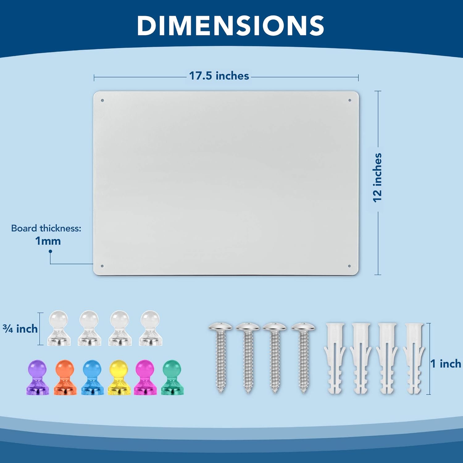 Lostronaut Magnetic Metal Board 17.5 x 12, 20 Pack