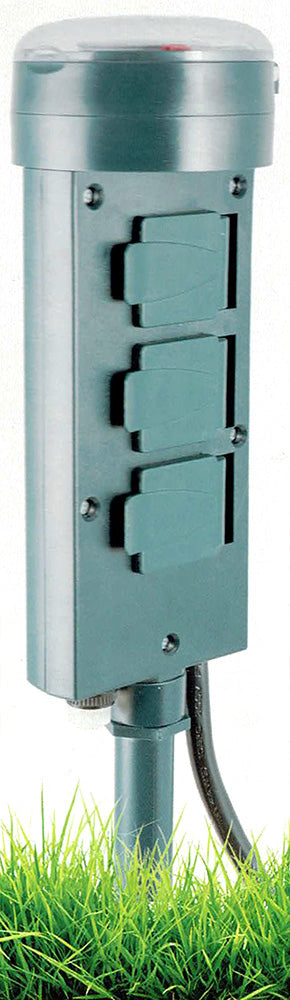 Power Gear 6-Outlet Yard Stake Timer, Green