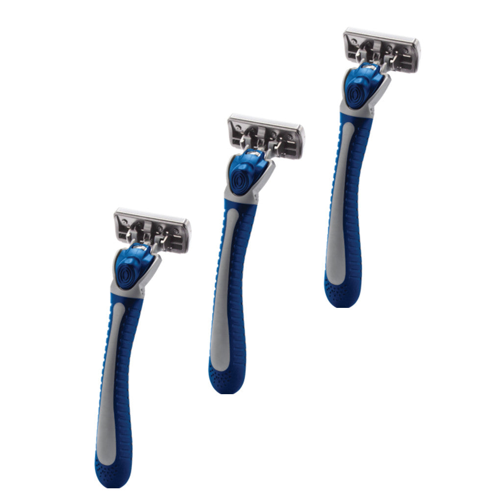 Brookstone 5 Blade Disposable Razor, 3 Pack