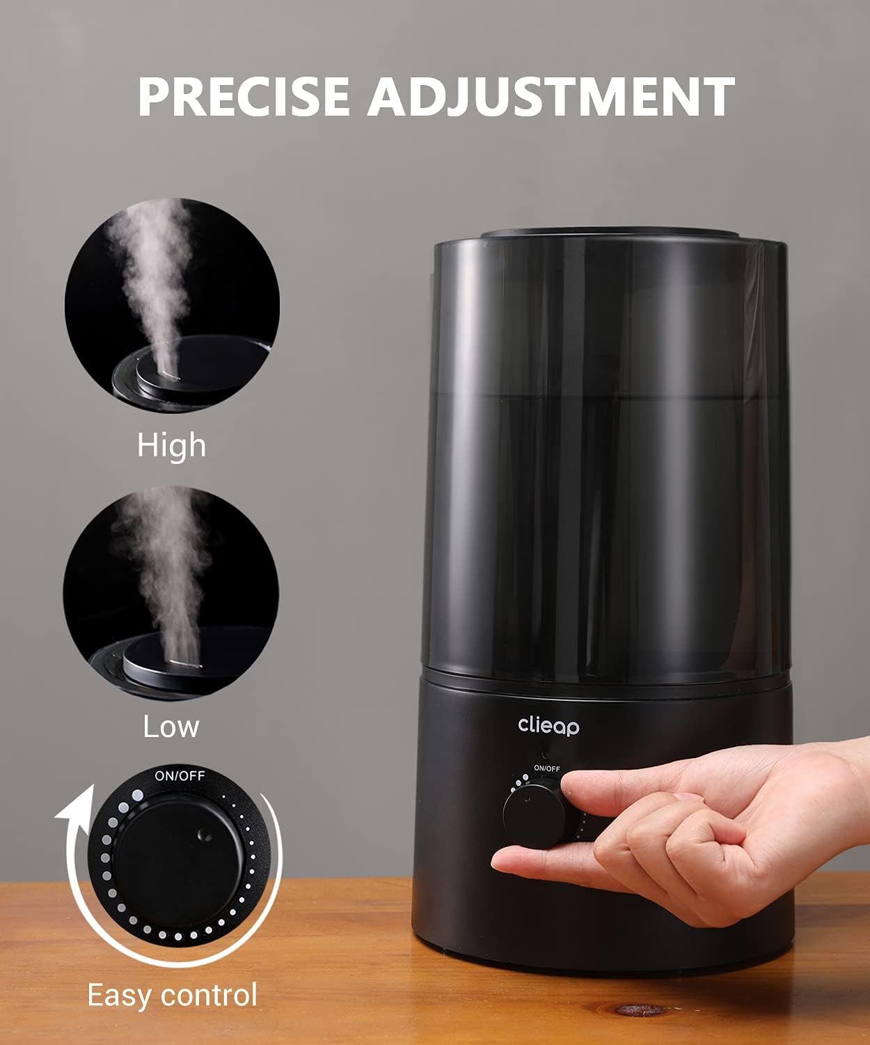 Clieap Humidifiers for Bedroom, 4L Air Humidifiers for Large