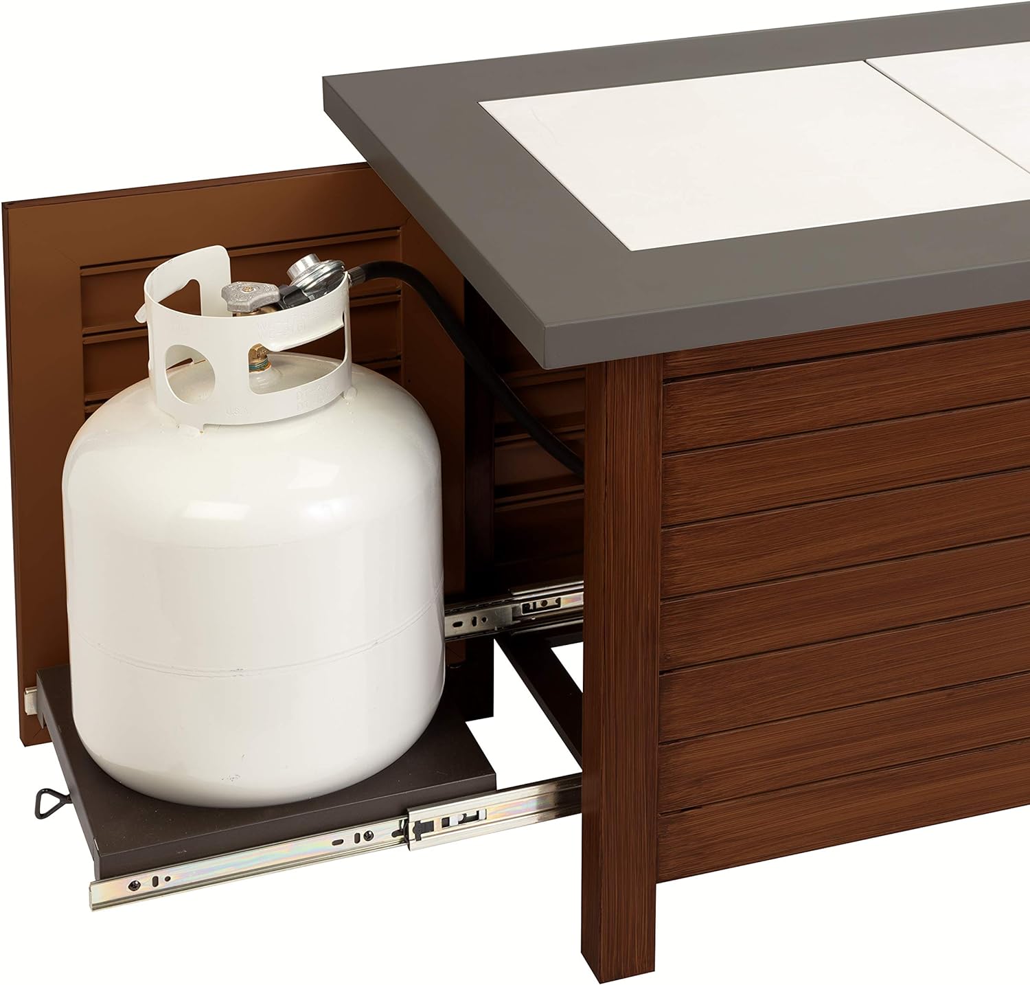 Cuisinart COH-100 Outdoor Patio Push to Start Ignition, 2-in-1 Design-Fire Pit to Coffee Table, 40,000 BTU Burner
