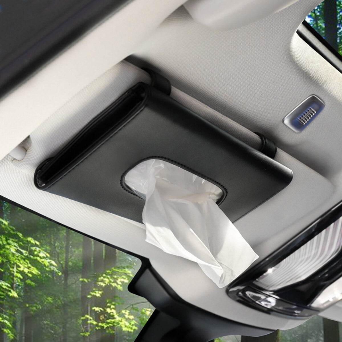 Brookstone Automotive Visor Mask & Tissue Dispenser