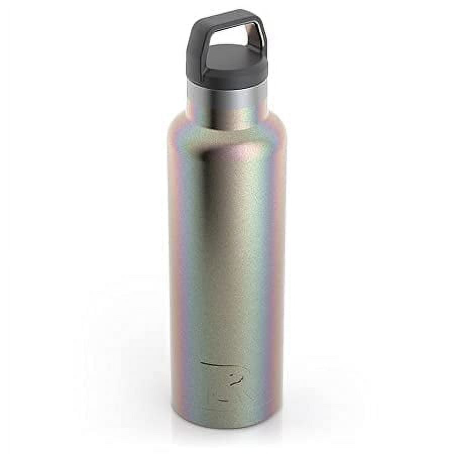RTIC 20 oz Vacuum Insulated Water Bottle, Metal Stainless Steel Double Wall Insulation, BPA Free Reusable, Leak-Proof Thermos Flask for Hot and Cold Drinks, Travel, Sports, Camping, Twilight