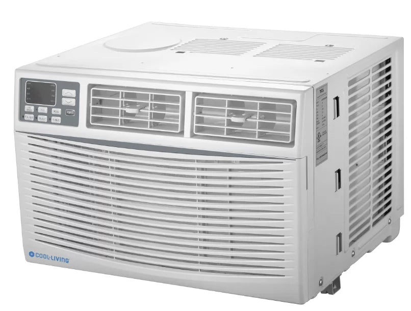 Cool-Living 8,000 BTU 115-Volt Window Air Conditioner with Digital Display and Remote, White