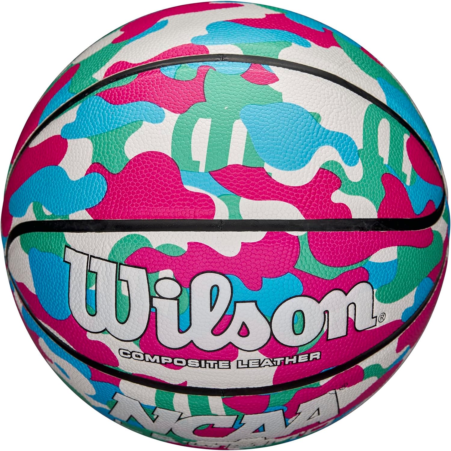 Wilson NCAA Legend Basketball, Pink Camo, Size 5