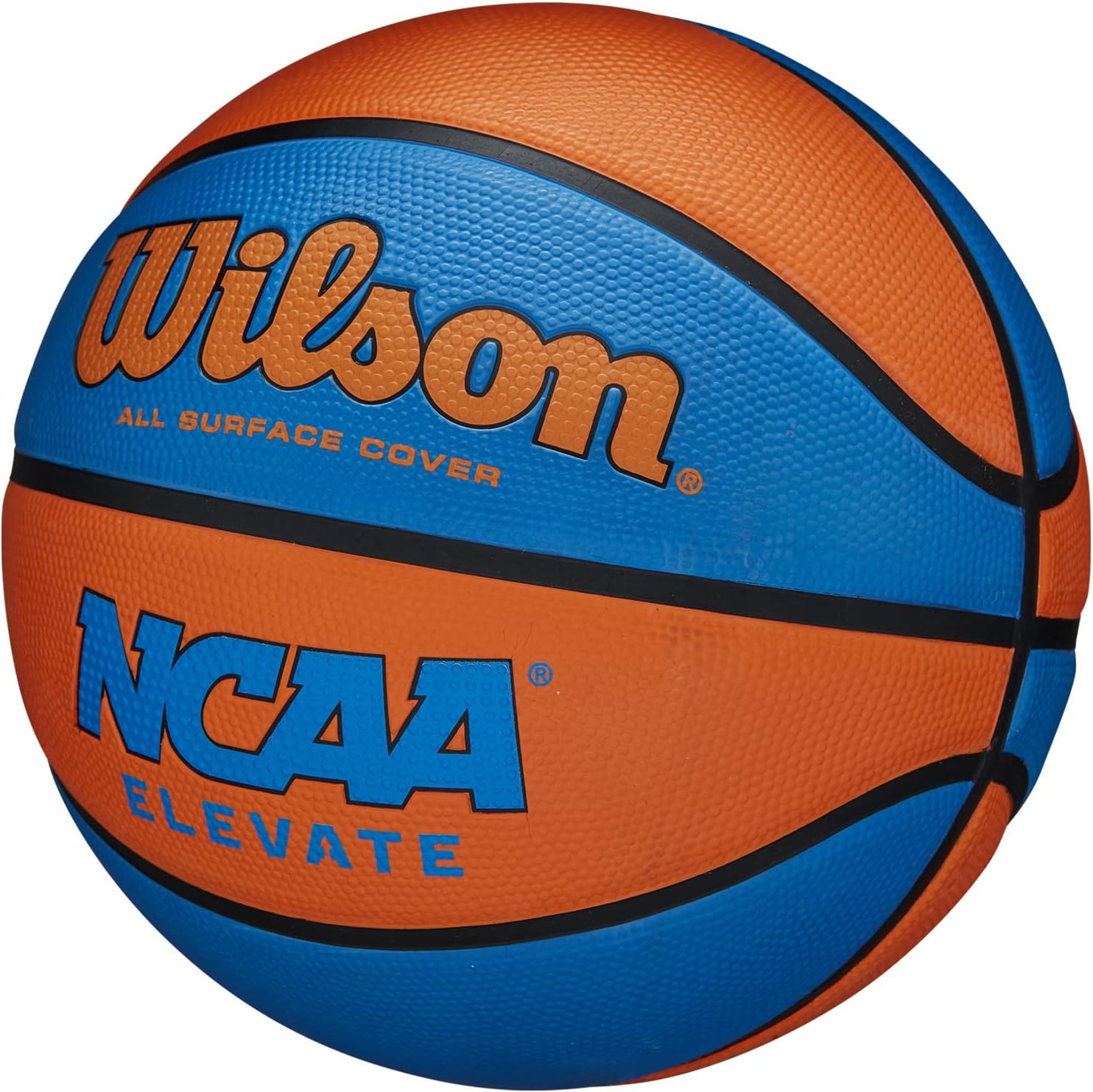 Wilson NCAA Elevate Basketball, Size 5 - 27.5", Royal/Orange