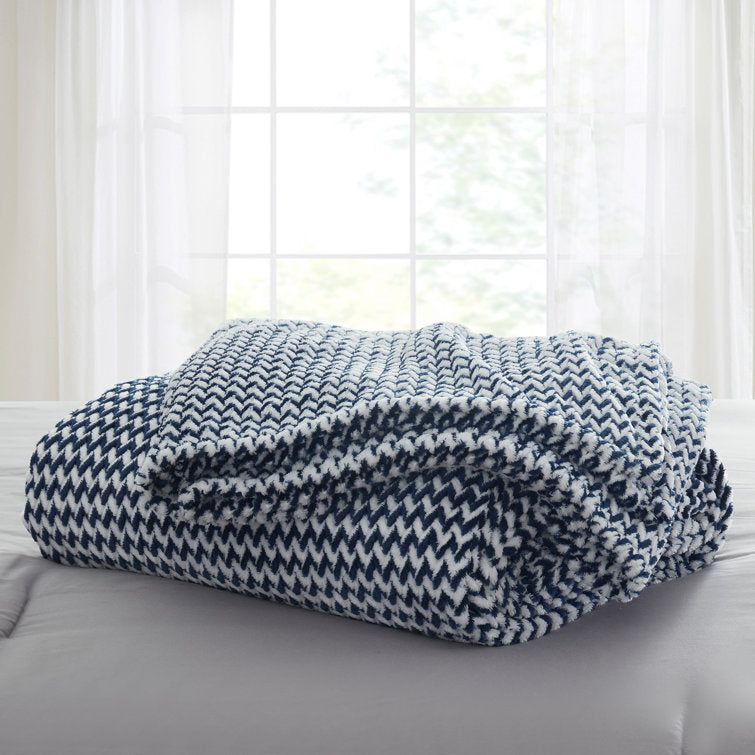 Perry Ellis Portfolio Plush Blanket, King
