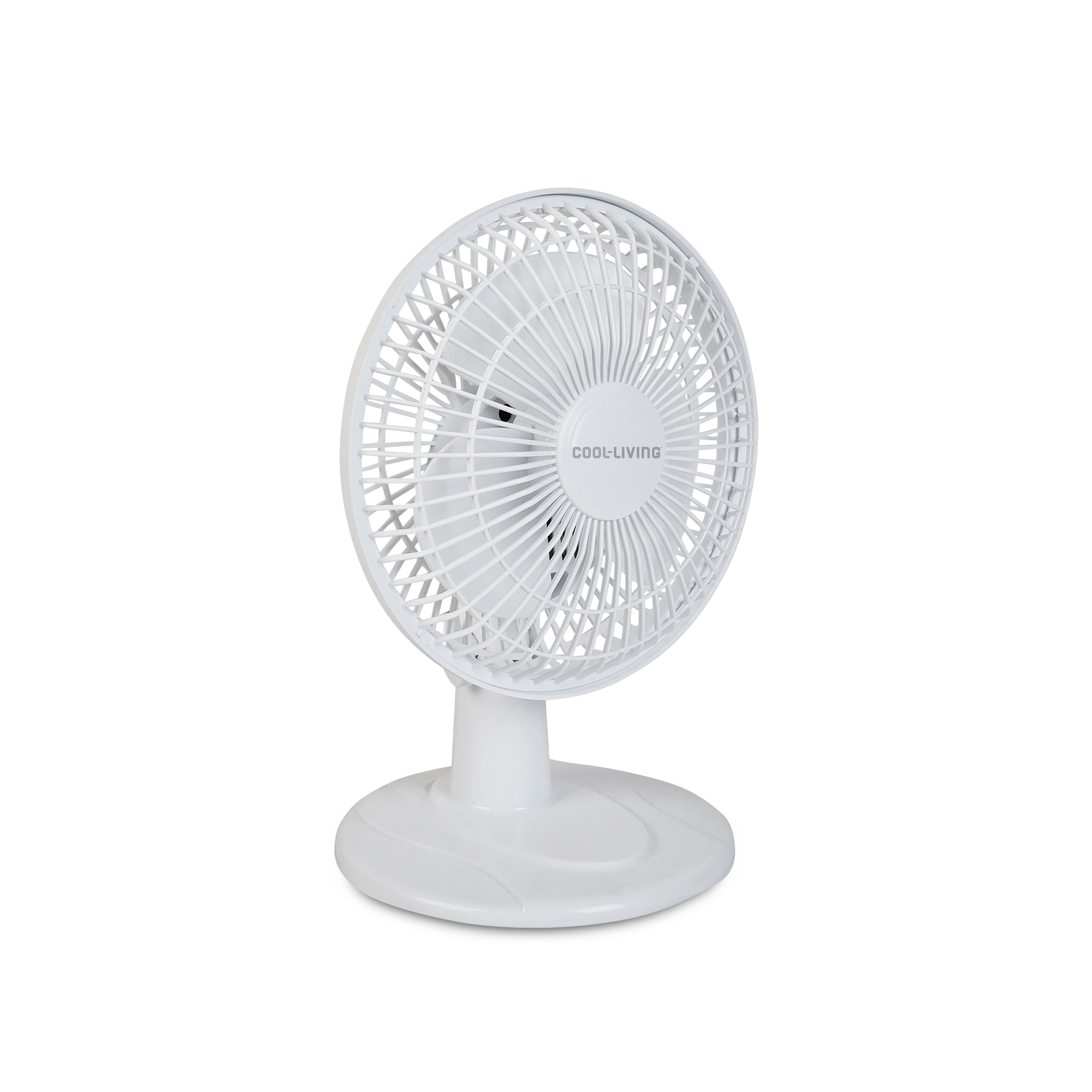 6" Electric Portable, Quiet, Indoor 2-Speed Desk Fan with Fully Adjustable Tilt, Ideal for Home, Bedroom, Dorm & Office