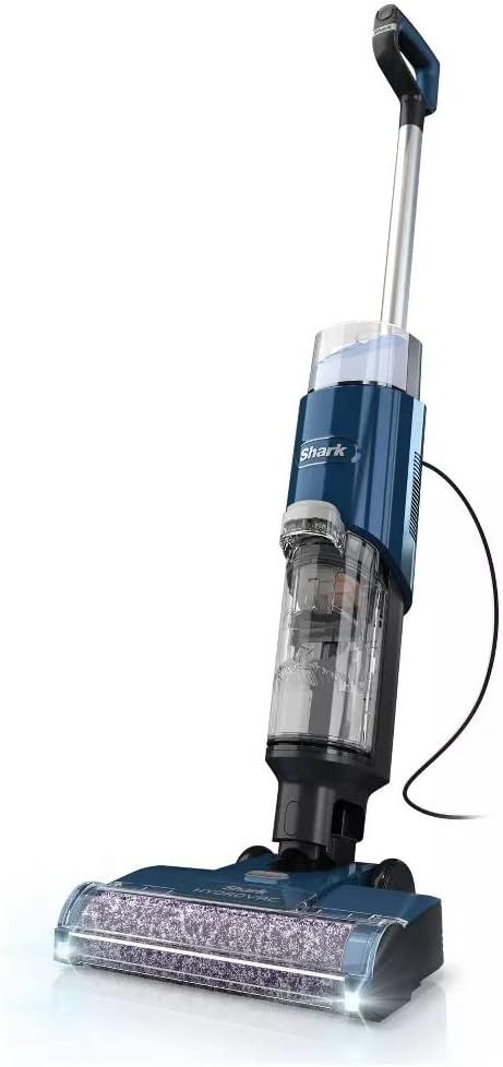 Restored SHARK WD101 HydroVac XL 3-in-1 Vacuum, Mop & Self-Cleaning System for Multi-Surface Cleaning, Perfect Hardwood, Tile, Marble, Area Rug More, Corded, No Solution Included*, Navy (Factory Refurbished)