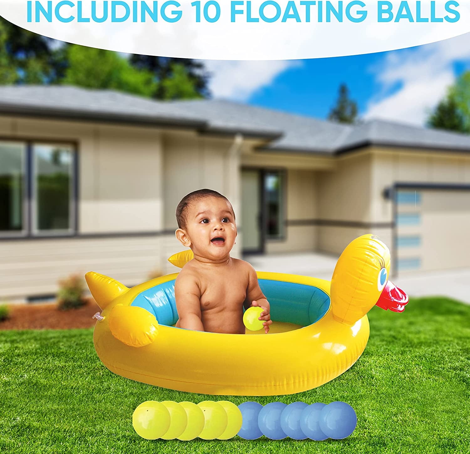 ETNA TOYS Inflatable Duck Kiddie Pool