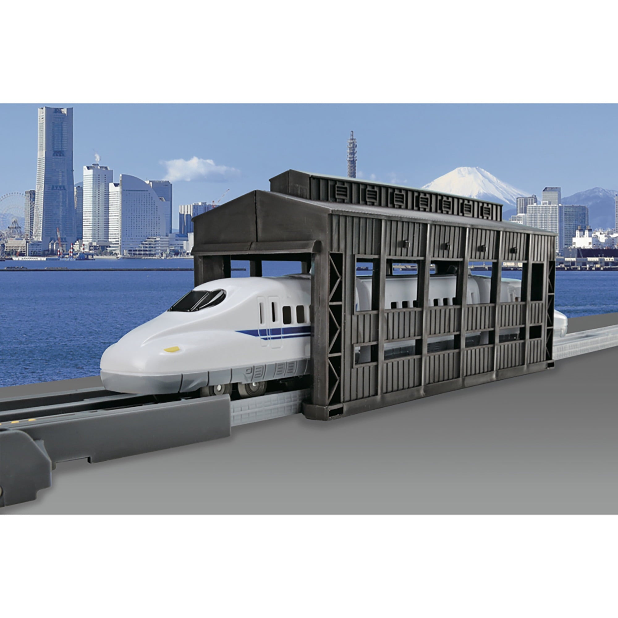 World Train Series: Collector's Edition Japanese Bullet Train - Shinkansen N700A - Battery Operated Train Set, Ages 3+, 6 Pack