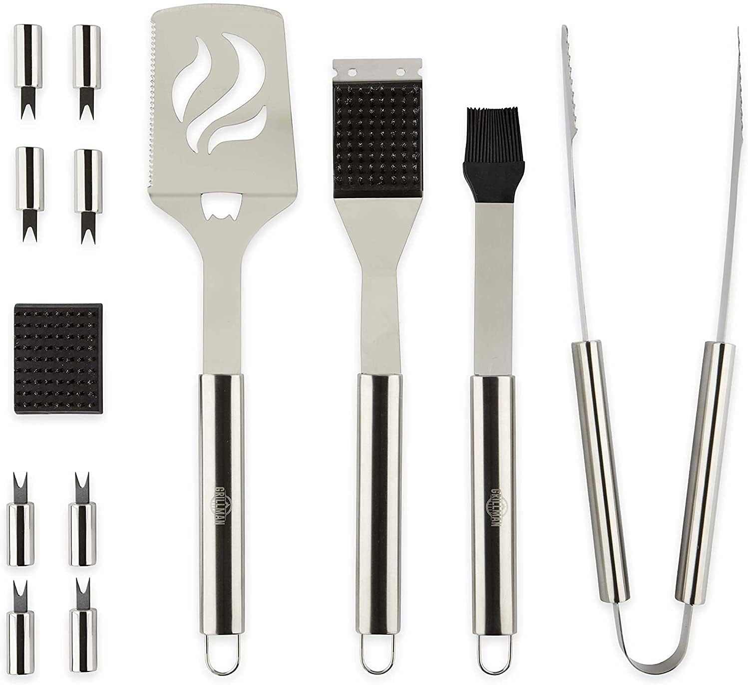 Grill Tool Set - 13 Piece - Barbecue BBQ Grill Accessories and Tools - Includes Utensil Holder | Great Birthday Gifts for Dad, Wife and Fathers Day