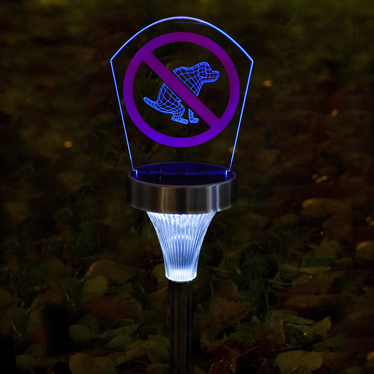 "No Pooping Allowed" 2in1 Solar Plaque Light