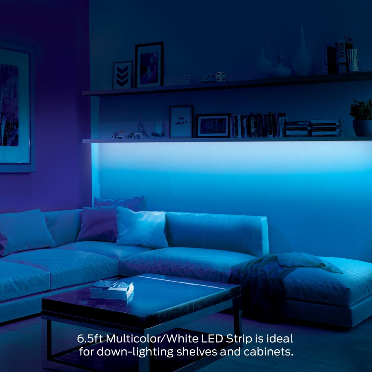 Monster Illuminessence 5V DC 7W Holiday Lighting Small LED Strip /LED lighting with amazing multi-color Mood Light Kit, 24 Pack