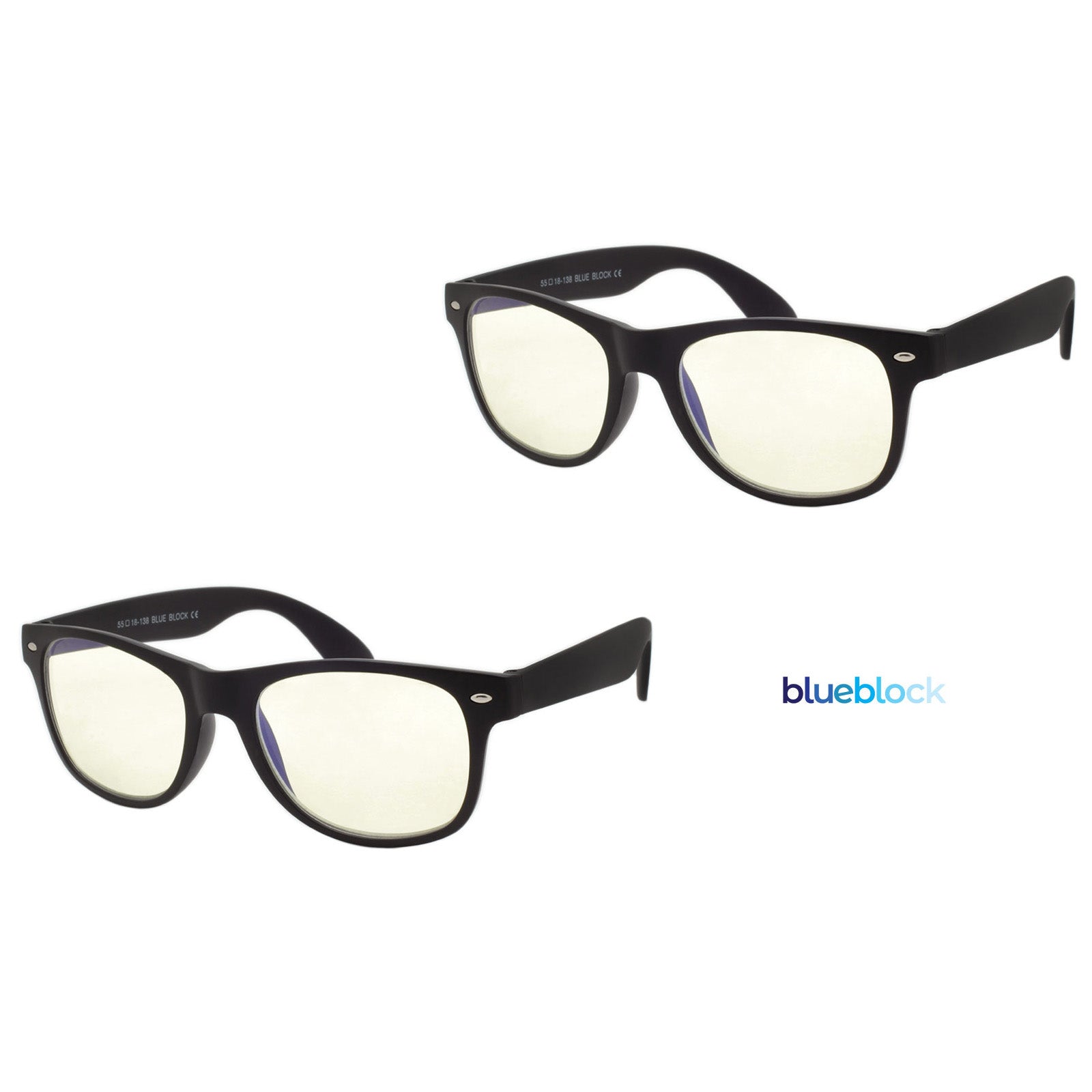 Shark Eyes Blue Light Glasses - Unisex, 2 Pack