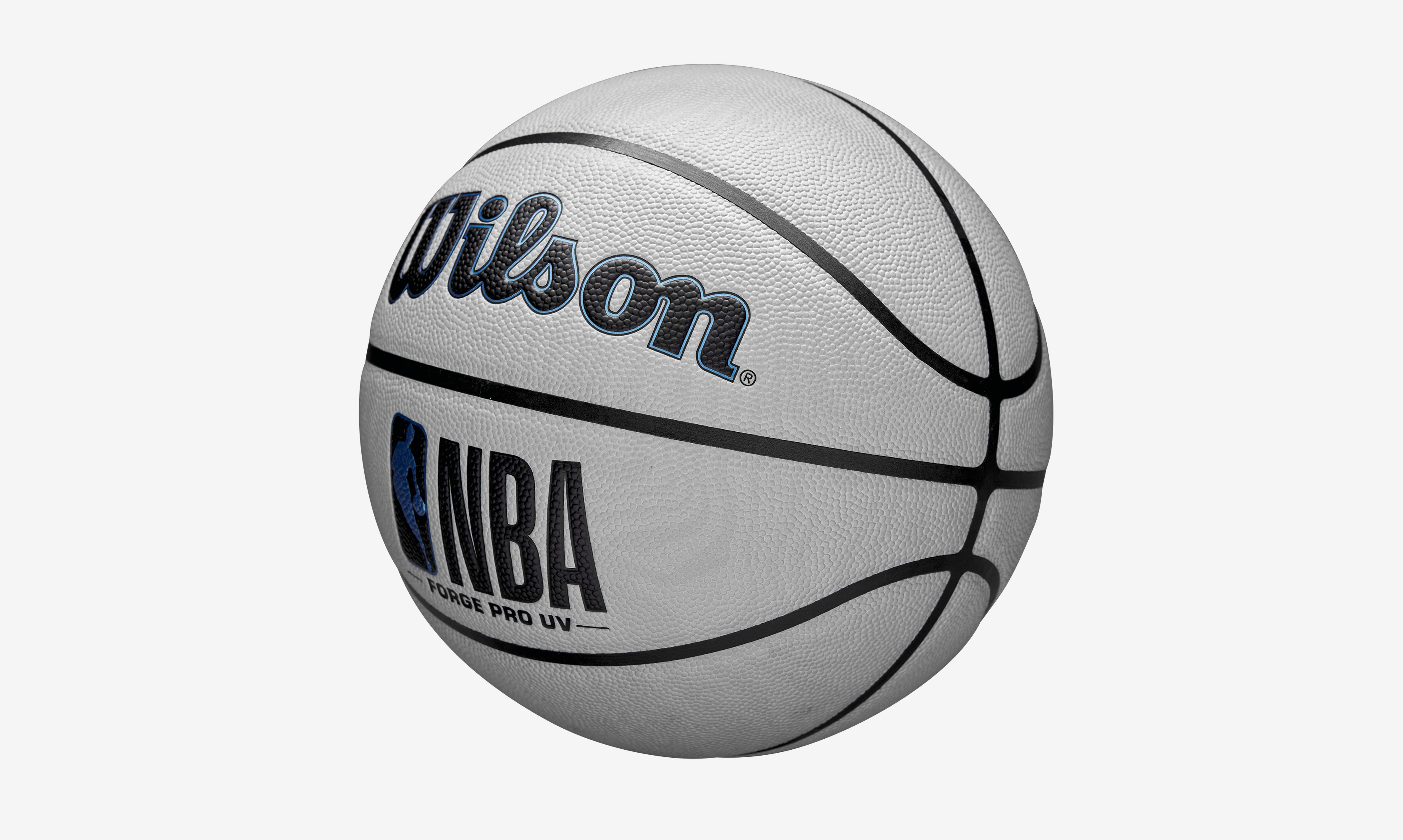 Wilson NBA Forge Pro UV Indoor/Outdoor Color Changing Basketball, Sand/Blue, Size 7