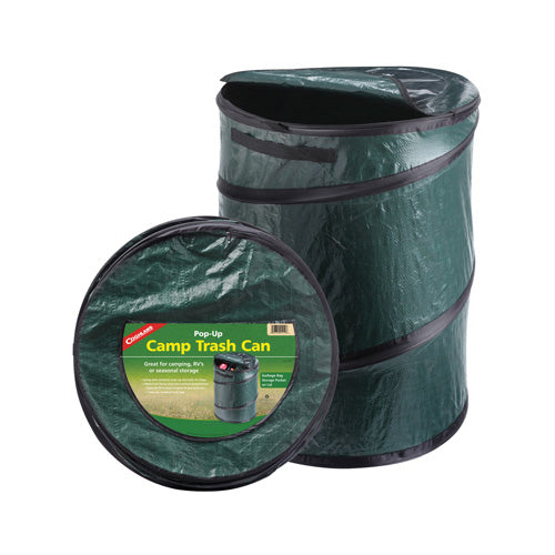 Coghlan's Camping Pop Up Trash Can Lightweight & Handy Spring Loaded Just Unzip, 4 Pack