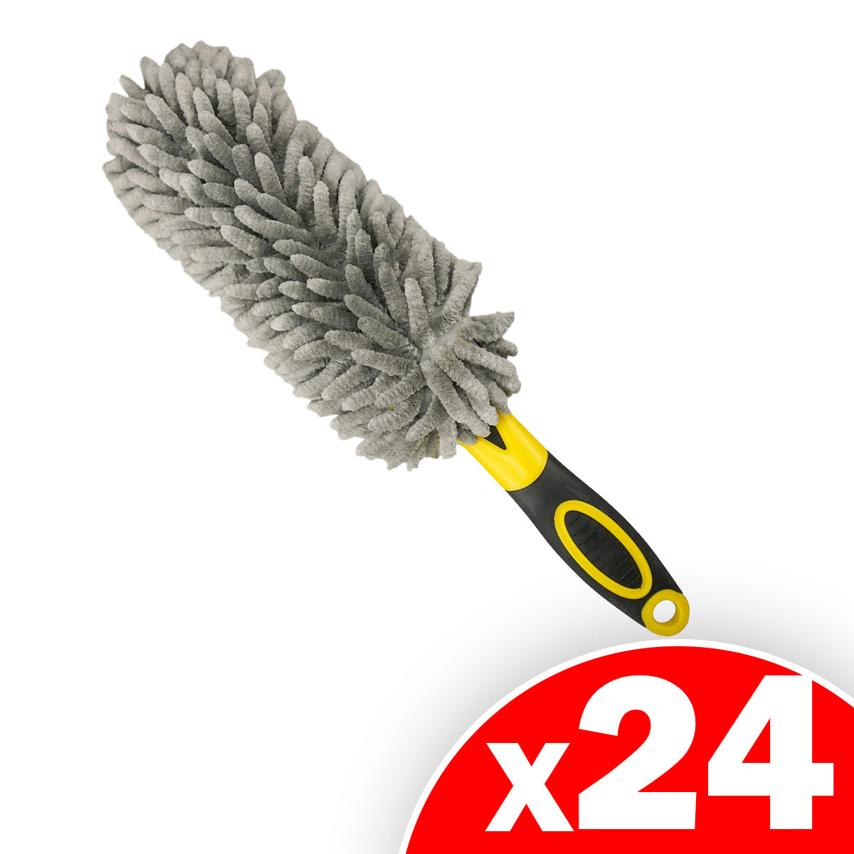 Dual-Sided Car Wash Wand: With Chenille Microfiber for Deep Cleaning, 24 Pack