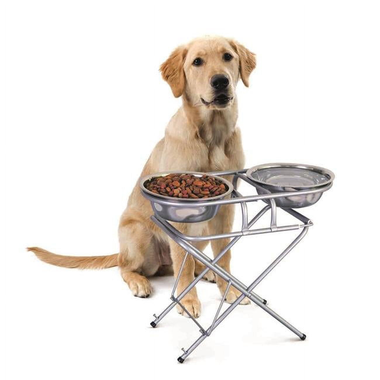 Etna Products Pet Store 3738 3 Step Adjustable Elevated Dog & Cat Bowls