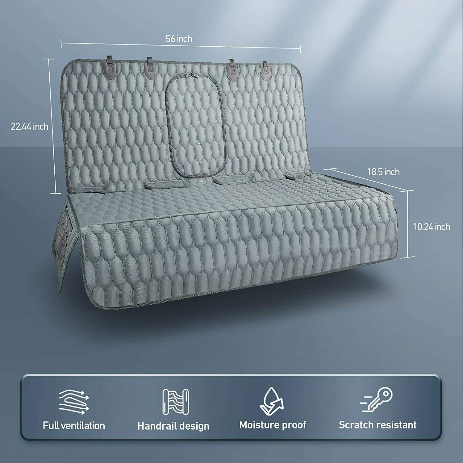 Luxury Waterproof Dog Car Bench Seat Cover