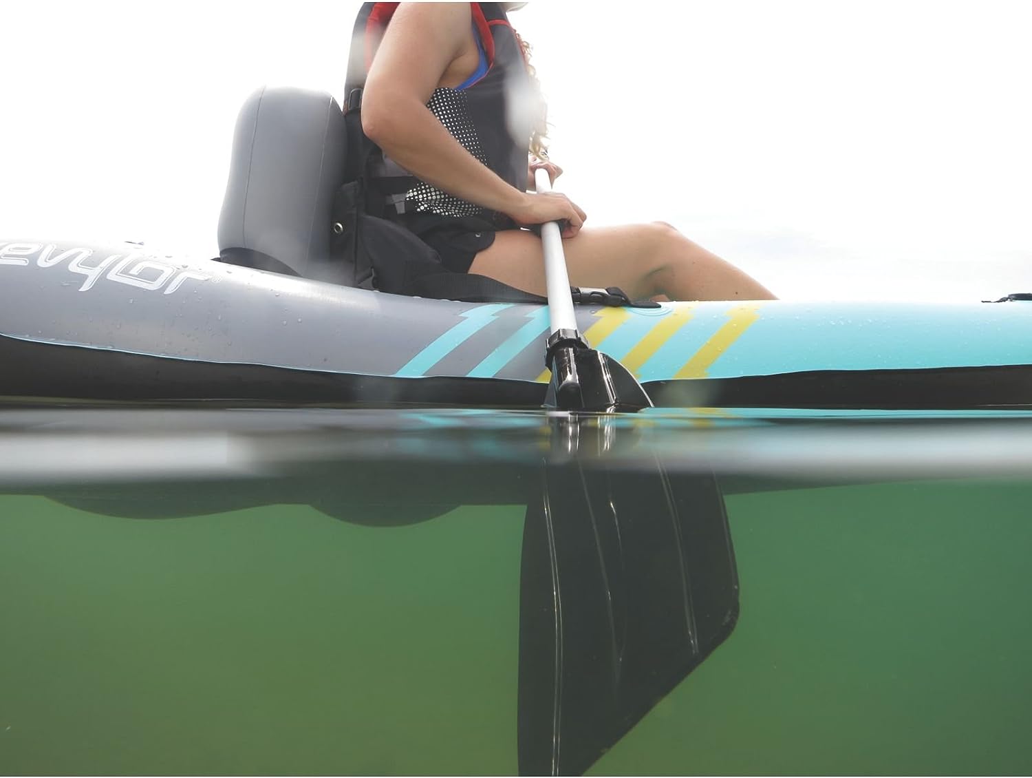 Sevylor QuickPak K1 1-Person Inflatable Kayak, Folds into Backpack with 5-Minute Setup, Hand Pump & Paddle Included