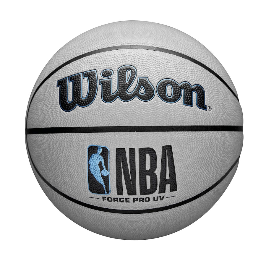 Wilson NBA Forge Pro UV Indoor/Outdoor Color Changing Basketball, Sand/Blue, Size 7