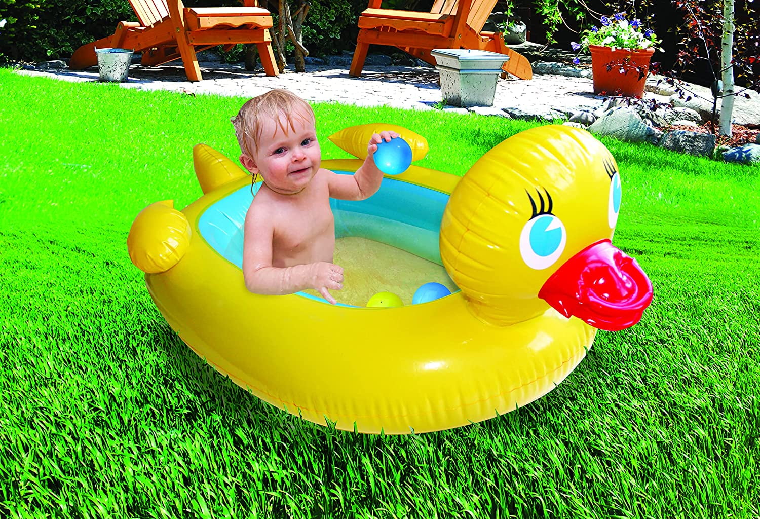 ETNA TOYS Inflatable Duck Kiddie Pool