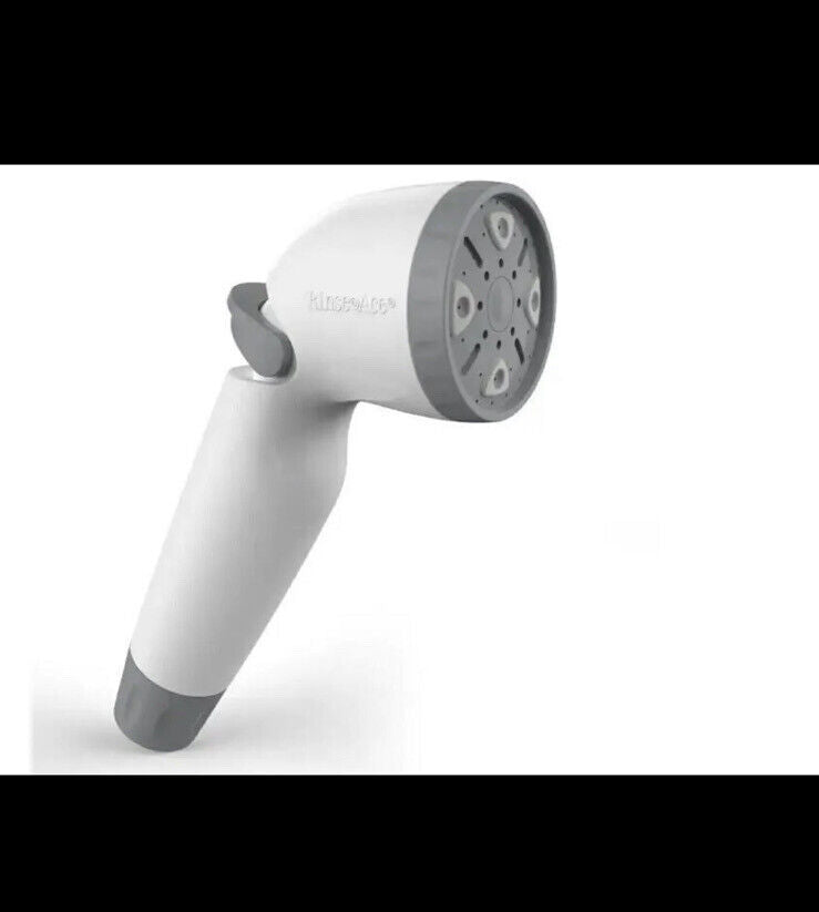 Rinse Ace Snap N Spray Detachable Shower Sprayer, White, 8ft Coiled Hose