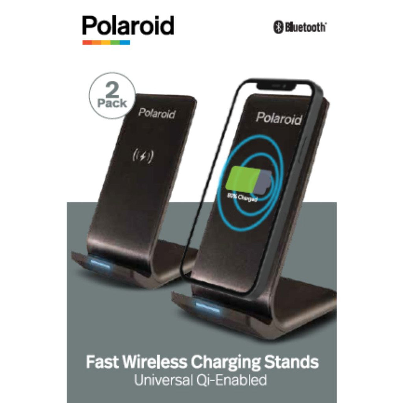 Polaroid Fast Wireless Charging Stand, 15 Packs of 2