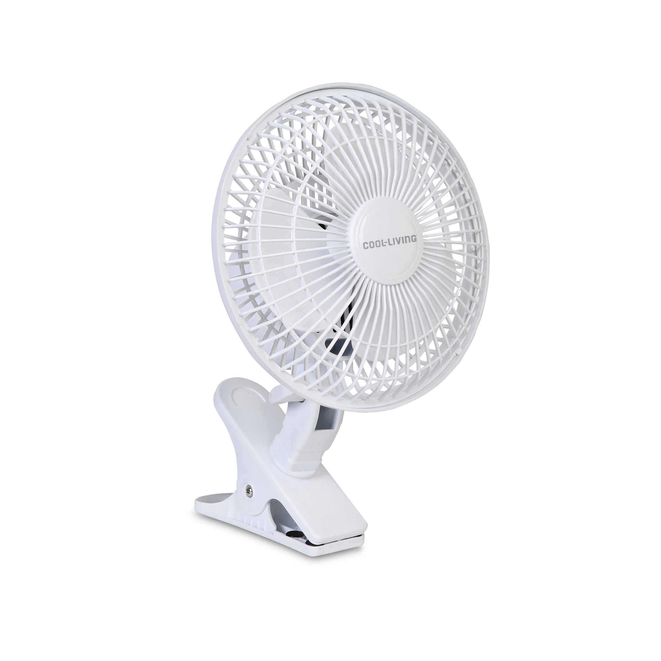 2 Speed Clip-on Fan 6 inch, with Strong Clamp, Powerful Airflow & Adjustable Tilt