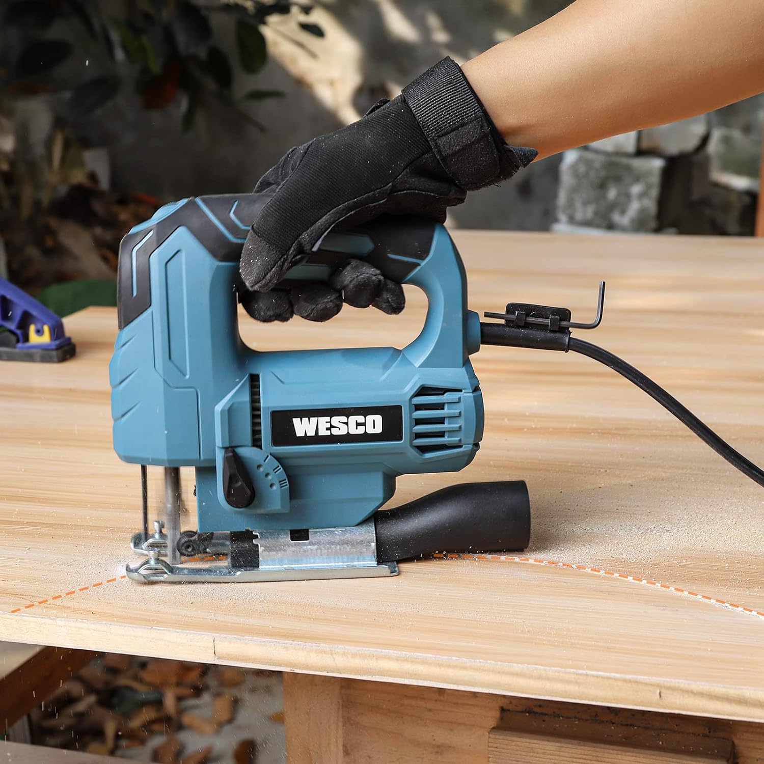 WESCO 4.5Amp Electric Jig Saw Tool with 6 Variable Speeds