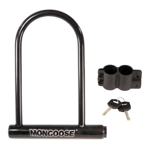 Mongoose MG75414 Large Bicycle U-Lock, 12mm