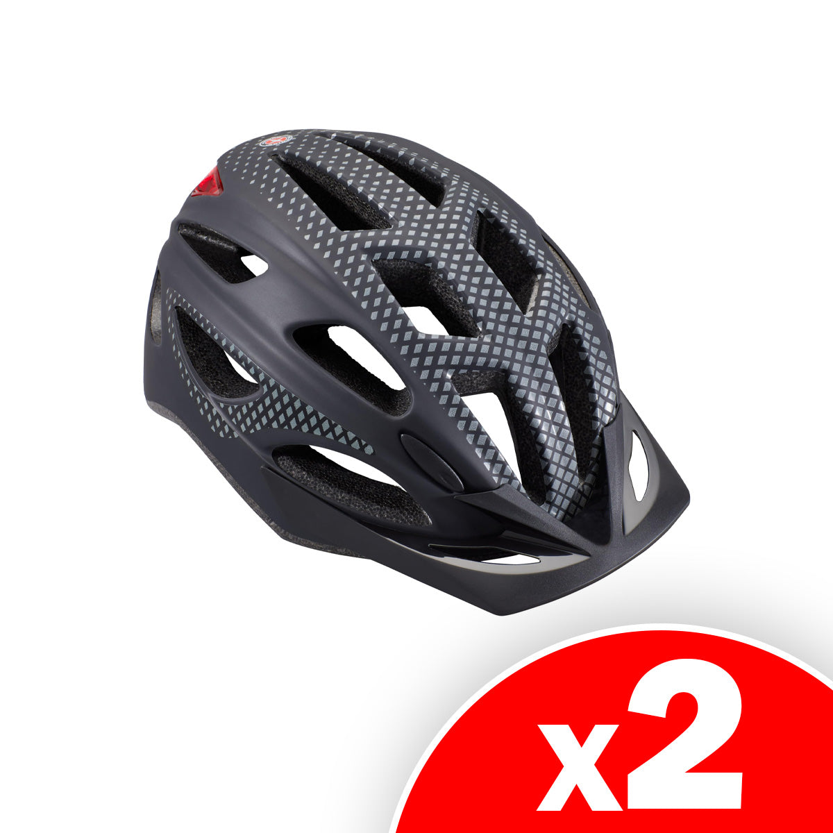 Schwinn Beam LED Lighted Bike Helmet with Reflective Design for Adults, 2 Pack