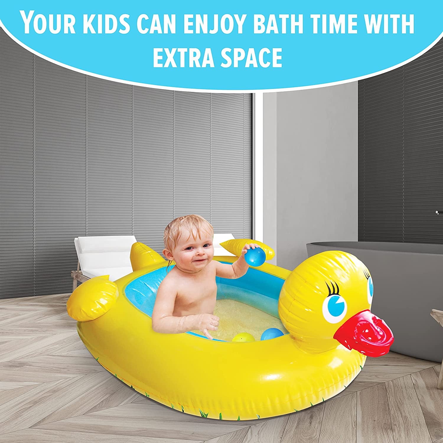 ETNA TOYS Inflatable Duck Kiddie Pool