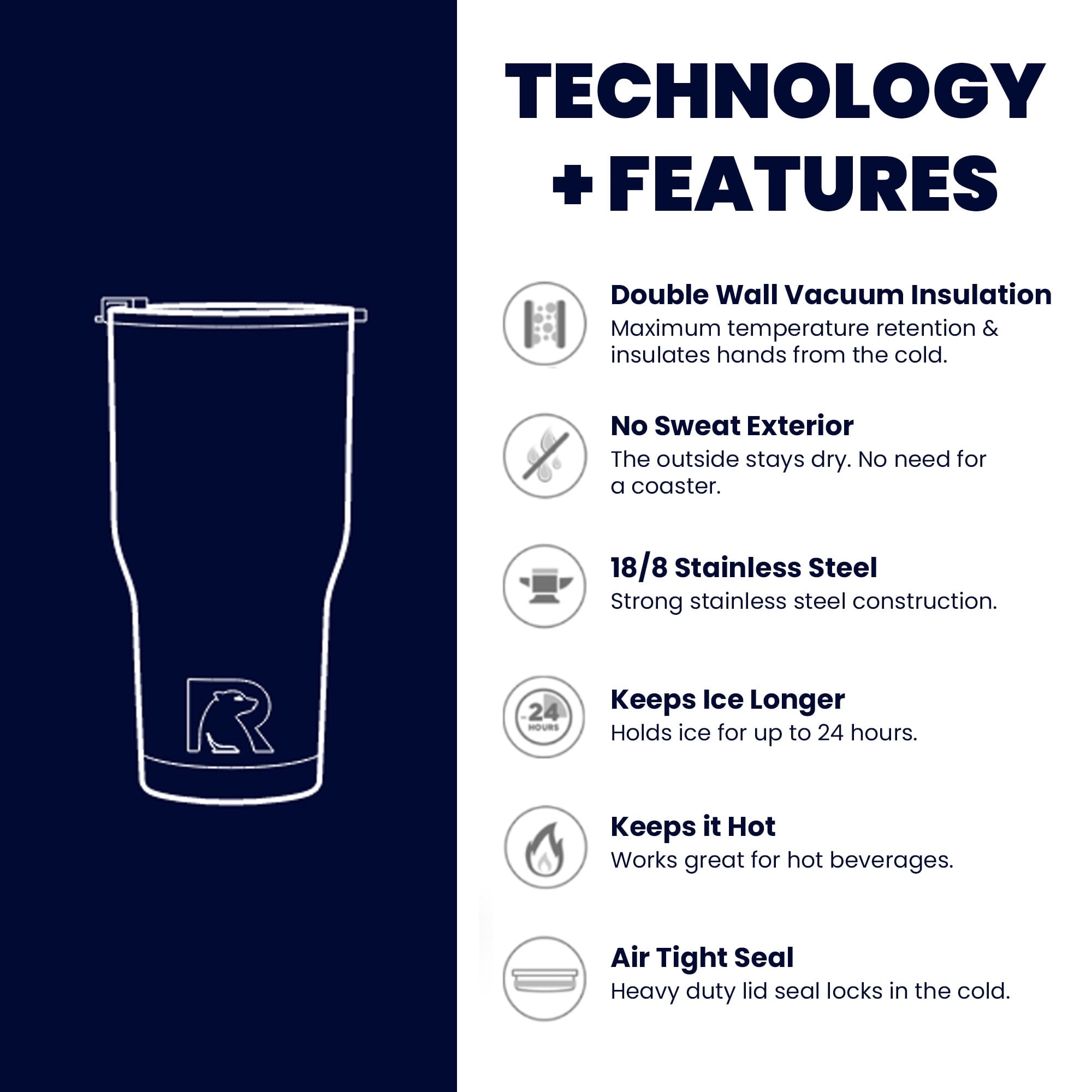 RTIC 20 oz Insulated Tumbler Stainless Steel Coffee Travel Mug with Lid, Spill Proof, Hot Beverage and Cold, Portable Thermal Cup for Car, Camping, Flamingo