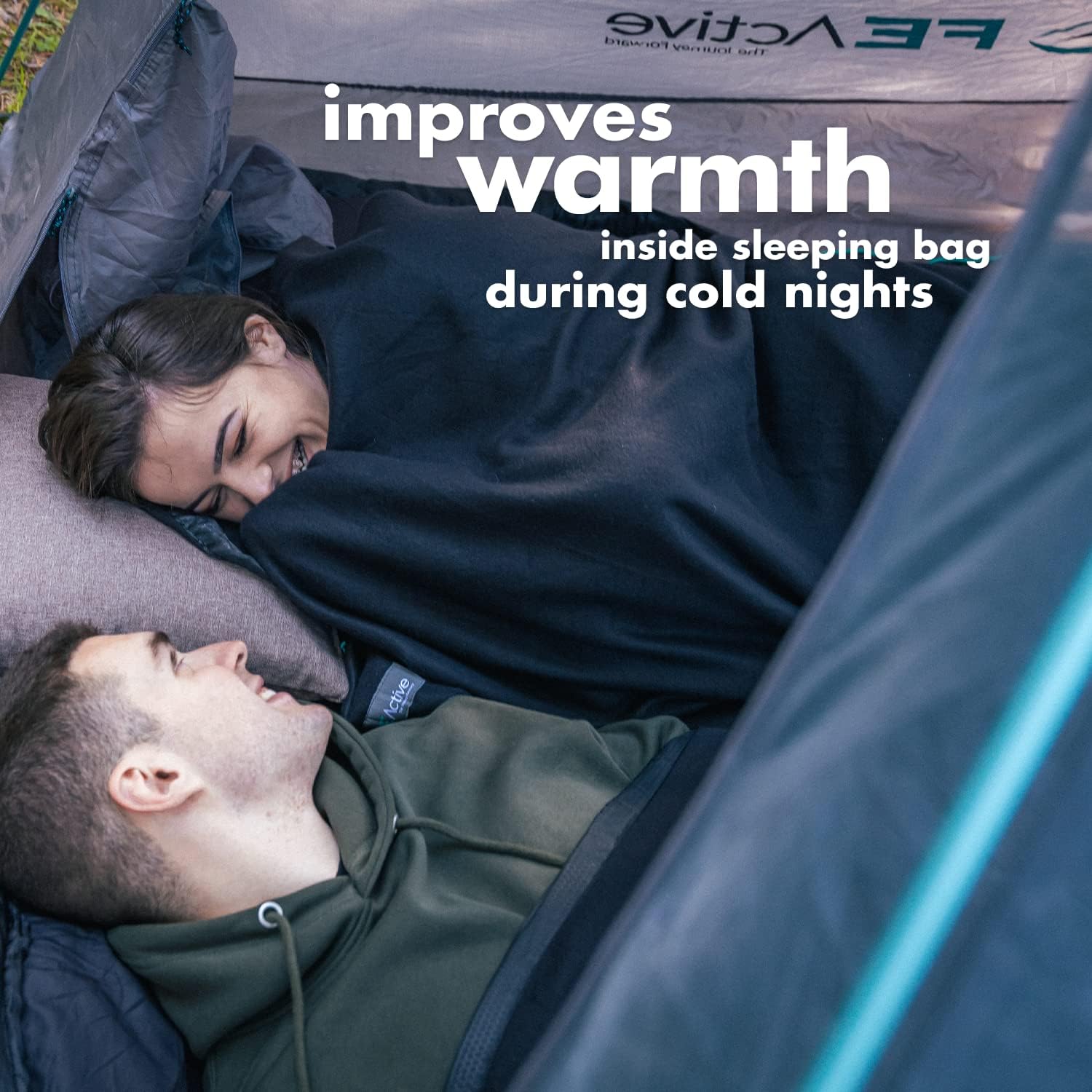 FE Active Sleeping Bag Liner Camping Bed Liner Soft Polyester OR Fleece Warm Sleeping Bag Fleece Liner