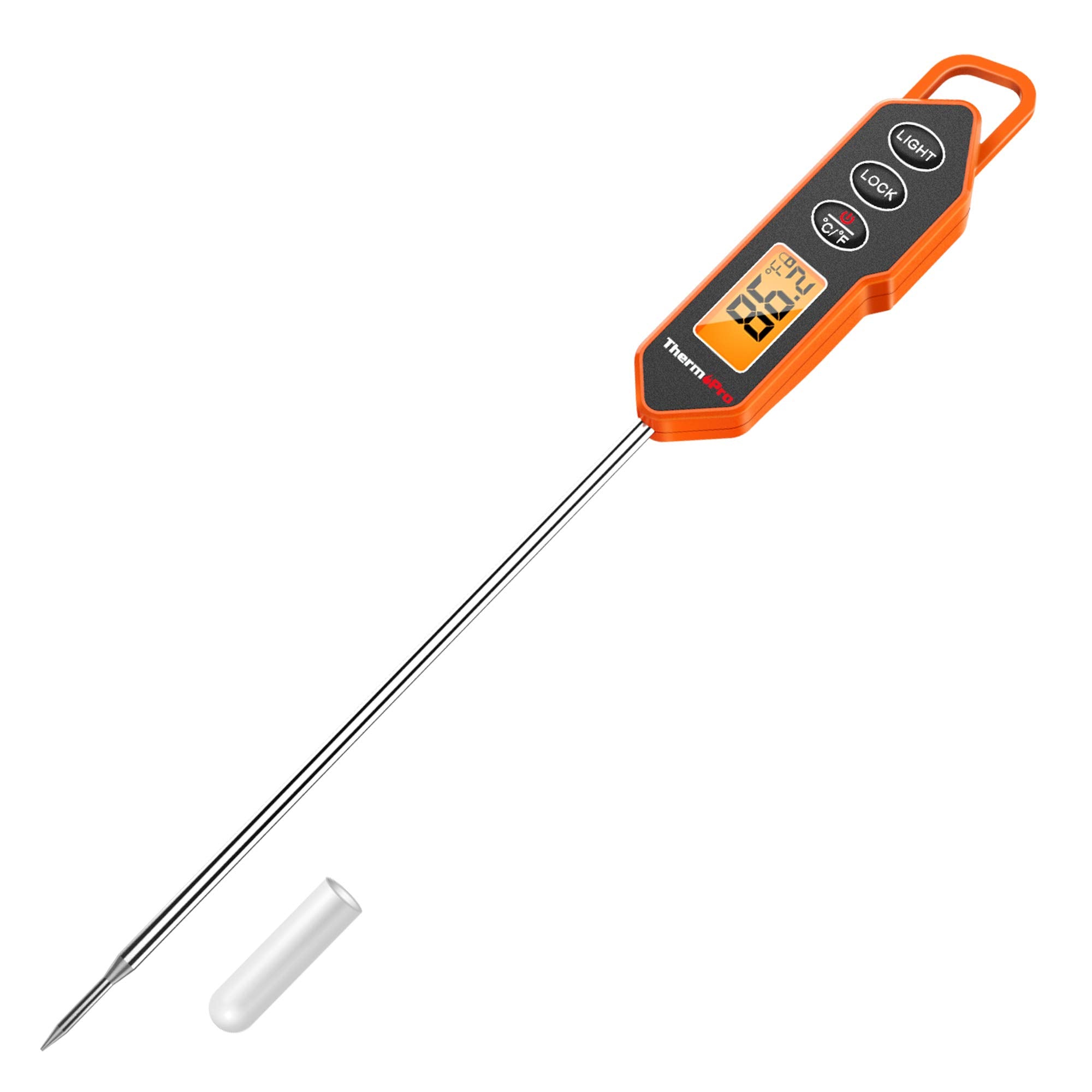 Thermopro TP01H Digital Meat Thermometer with Long Probe, Instant Read, Backlit & Lock Function, 72 Pack