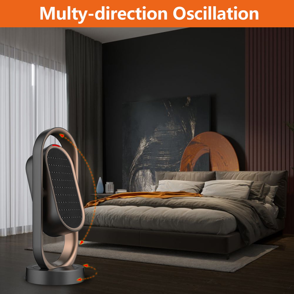 Fit Choice DH-QN08 1500W Oscillating Space Heater, Indoor Heater, Corded Electric