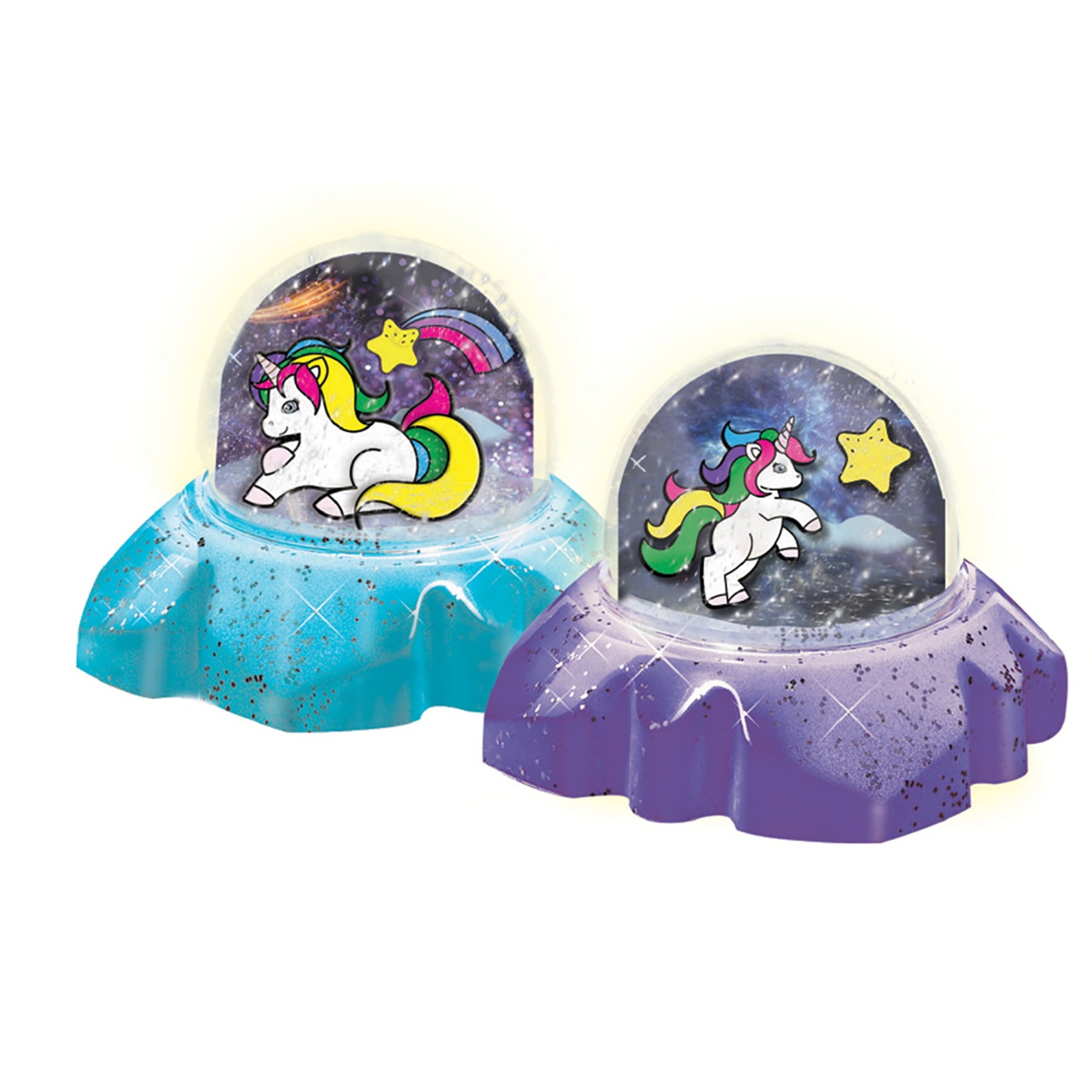 AMAV Unicorn Glitter Domes, Make Your Own UnicormSnow Globe Kit, KitMakes 2 Snow Globes,  Children Ages 6 and Up