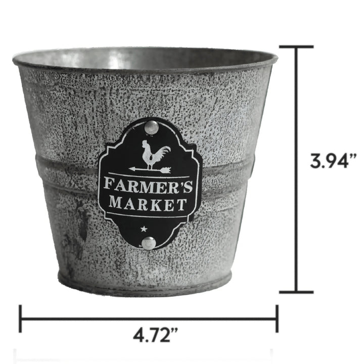 PATIO ESSENTIALS-8 oz. Farmer's Market Citronella Bucket Candle (3-Pack)