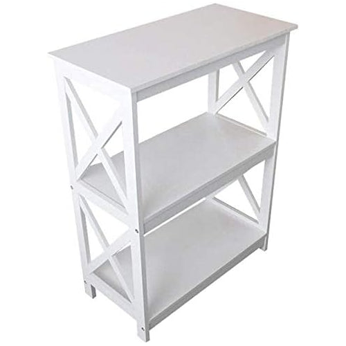 Etna Products Wood Deluxe Table 3 Tier, White