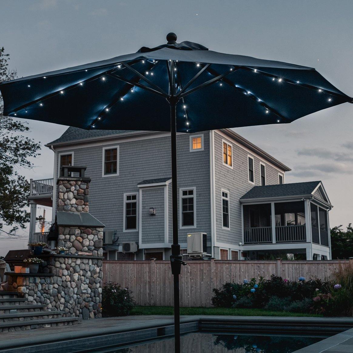 Touch of ECO Solar Patio Umbrella LED String Lights