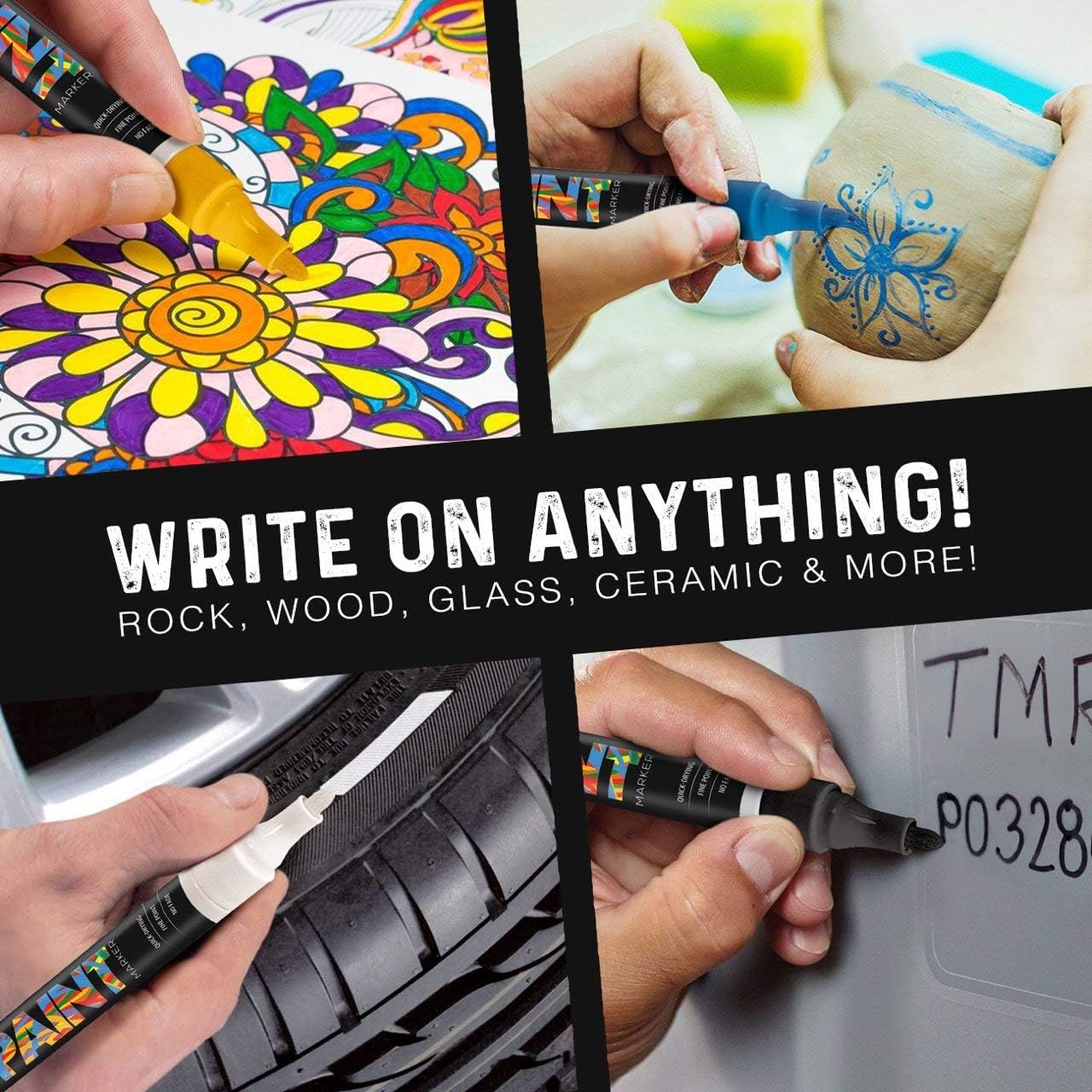 Paint Mark Quick-Dry Paint Pens - Write On Anything!