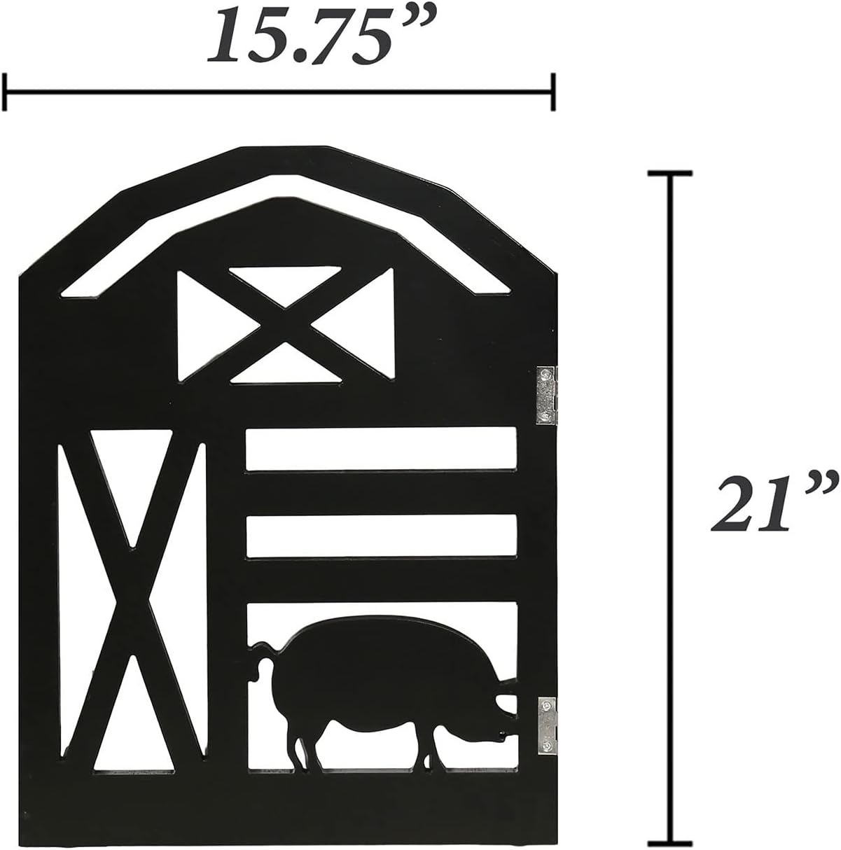 Indoor/Outdoor Wood Barnyard Freestanding Foldable Adjustable 3-Section Pet/Baby Gate