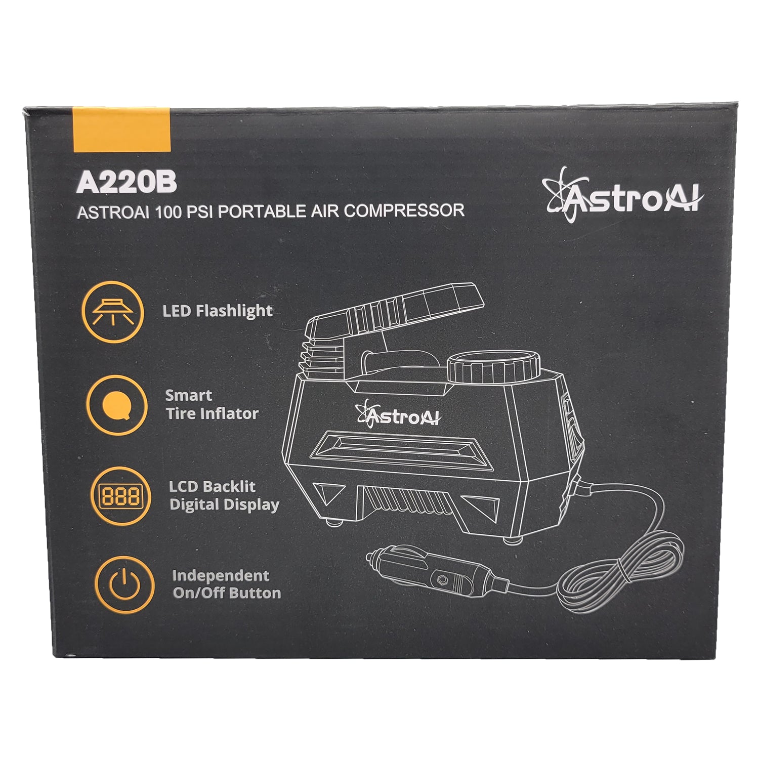 AstroAI Air Compressor Tire Inflator Portable Air Pump, 16 Pack