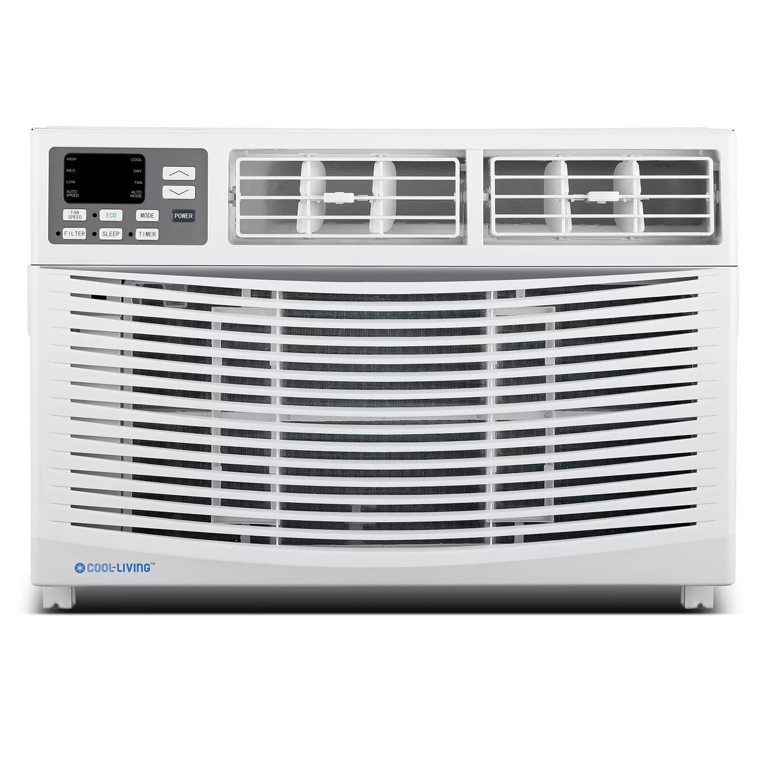 Cool-Living 8,000 BTU 115-Volt Window Air Conditioner with Digital Display and Remote, White