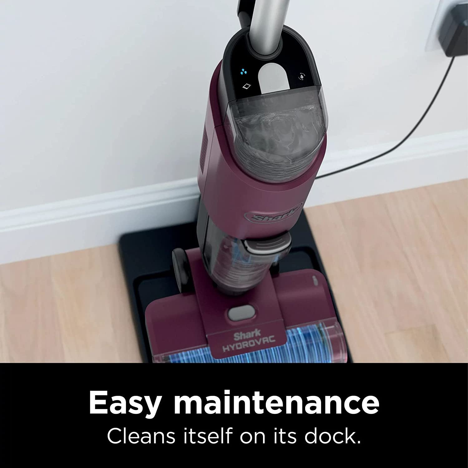 Shark WD100 HydroVac 3-in-1 Vacuum & Mop with Self-Cleaning, 1 Cleaning Solution Included (Renewed)