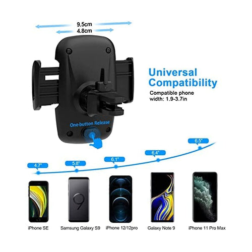 Travelocity Universal Car Vent Mount Phone Holder, 2 Pack